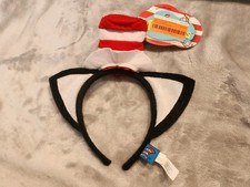 Dr Seuss Hat Cat In The Hat Red Full Top Hat over ears