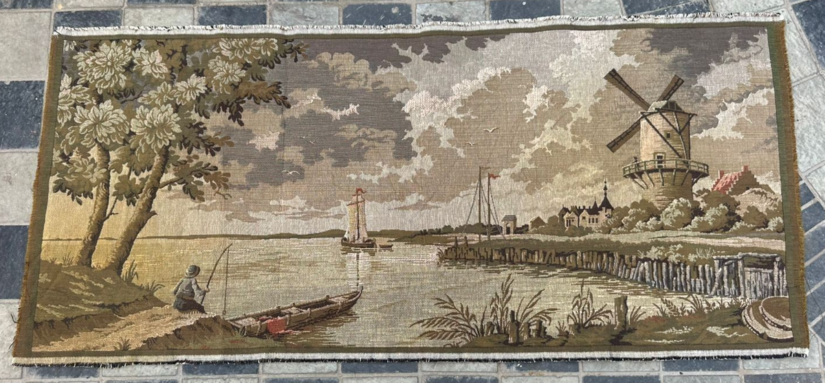 2x4 pieds, tapisserie française, tapisserie vintage