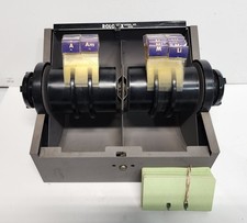 Vintage ROLODEX Model 2400 Grey Double Rotary Card File NO KEY
