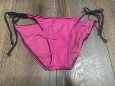 NWT pink side tie HOT TUNA swimsuit bikini bottom size medium