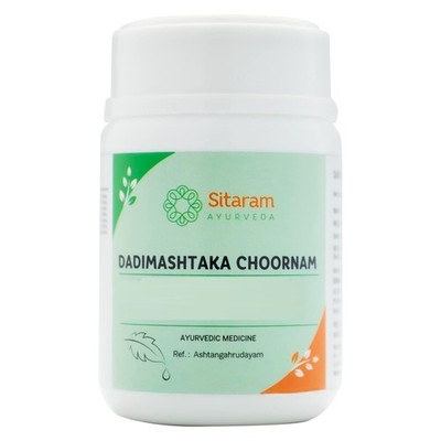 Sitaram Ayurveda Dadimashtaka Churna improves gut bowel motility 50 gm x 3