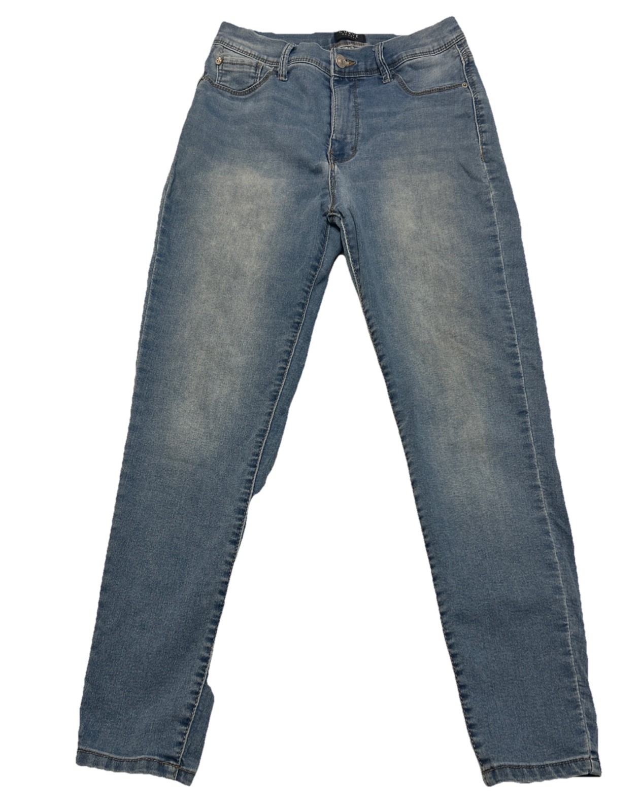 Curve Appeal Jeans Womens 8/29 Blue Stretch Denim Skinny Shaping Casual Comfort
