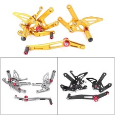 CNC Adjustable Rearsets Pedal Footrest Foot Pegs Kit Fit YAMAHA YZF R6 2017