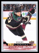 2022-23 Upper Deck #C117 Nathan Smith CANVAS YOUNG GUNS Rookie Card RC