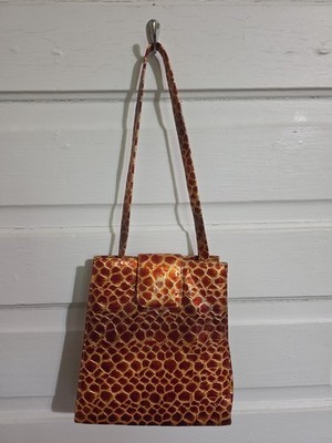 Paul Melian Fsux Crocodile Hsnd Bag Purse Excellent Condition