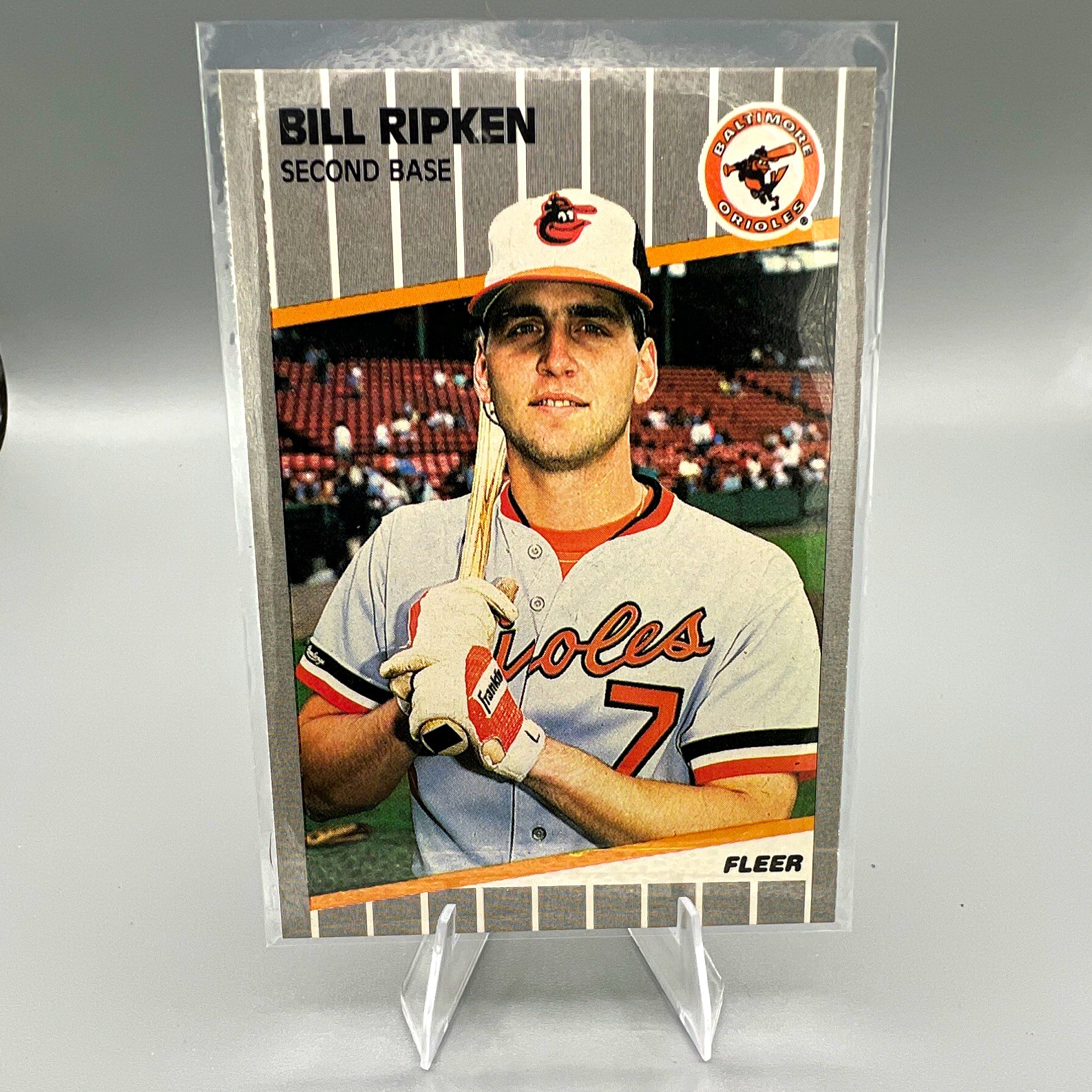 1989 Fleer Billy Ripken Baltimore Orioles #616 Black Box variation