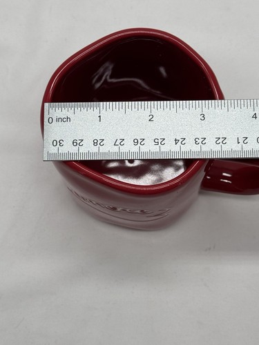 Rae Dunn "amore" mit Herz Valentinstag Tasse rot NEU Love Coffee italienisch - Bild 8 von 8