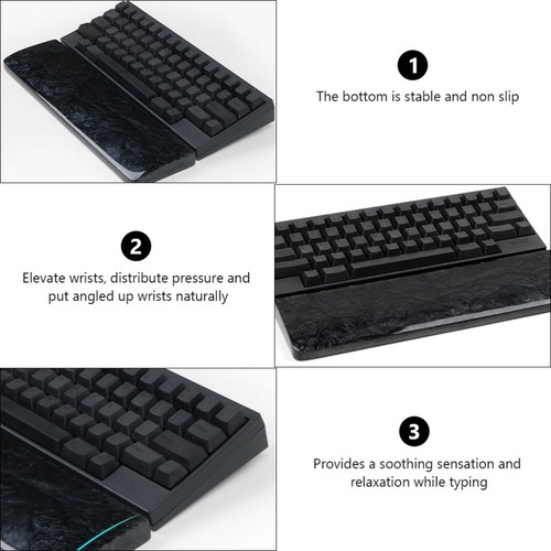 Harz Hand Tastatur Unterstützung Halterung Handgelenkschutz Ergonomische Auflage für - Bild 11 von 12
