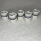 Vintage Restaurant Creamer Red Stripe Blue Fade 2” No Brand Bundle Of 5