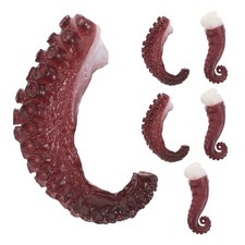 6pcs Artificial Octopus Realistic Octopus Model Simulation Sea Food