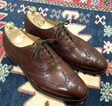 CHURCH'S custom grade Chetwynd wing tip Oxford US 8.5D calfskin leather EUC