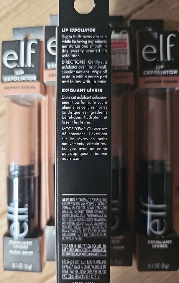 Exfoliante labial suavizante acondicionador azúcar morena 5ct - ELF #83475 NUEVO EN CAJA Foto 3 de 4