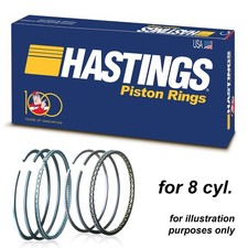 Hastings 2m5542 Piston Rings X8 For Amc 390-401cid 6.4l 6.6l 1968-1974 4.165