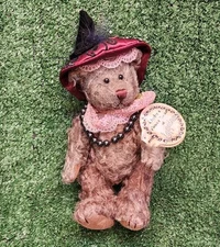 Vintage Chelsea Brass Button Power Bear of Happiness Plush Y2k Stuffed Animal