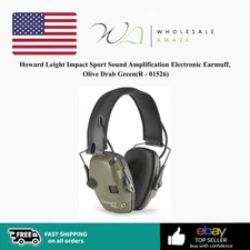 Howard Leight Impact Sport Sound Amplification, Olive Drab Green  (R-01526)