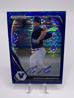 2021 PRIZM DRAFT PICKS GORDON GRACEFFO Blue Pulsar AUTO # d 5/5 Cardinals