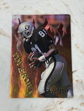 TIM BROWN - 1994 ACTION PACKED FOOTBALL CATCHING FIRE FOIL INSERT CARD