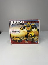 NEW 2010 Hasbro G1 Transformers Kre-o Kreo Bumblebee Figure Set Boxed 75 Pcs