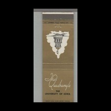Matchbook Cover College - University- The Quadrangle University of Iowa
