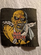 VINTAGE ORIGINAL 80'S IRON MAIDEN PIECE OF MIND  PATCH, UNUSED, RARE...