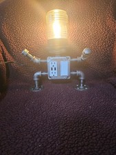 Robot Table Lamp Hand Made