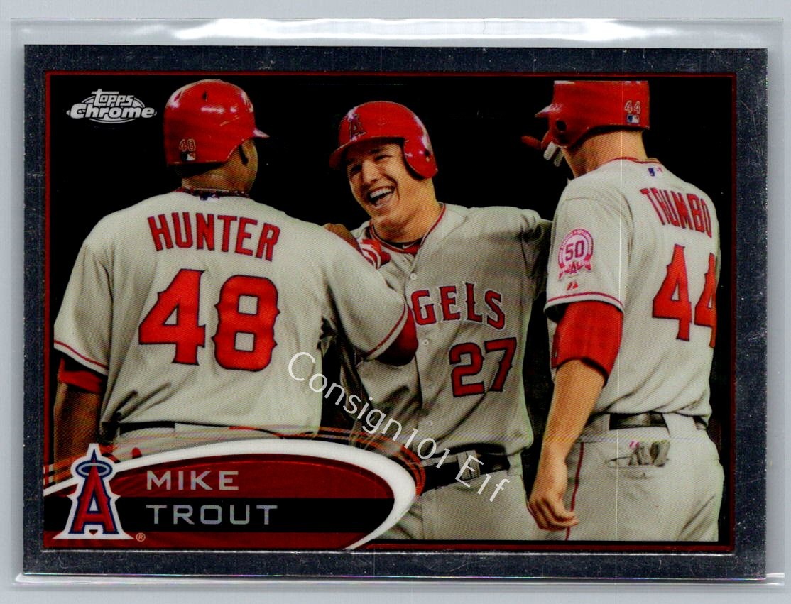 2012 Topps Chrome #144 Mike Trout Refractor E1fa