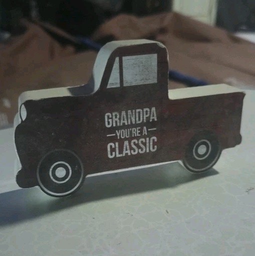 Grandpa Plaque Classic Truck Table Top Decor