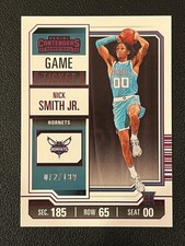 Nick Smith Jr 2023-24 Contenders Rookie Game Ticket Purple /199 Hornets