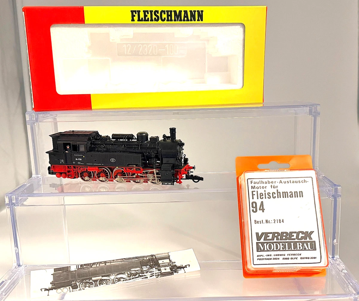 Fleischmann 4094 HO Dampflok 94 1730 mit FAULHABER Motor Top OVP DC !