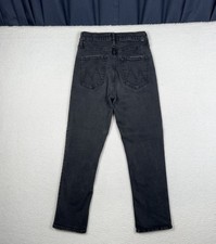 MOTHER High Waisted Rider Ankle Jeans Not Guilty Black - 28 26.5" Inseam 