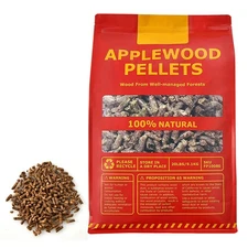 20lbs Apple Wood Pellets 100% All-Natural for Smokers Pellet Grills BBQ Roast