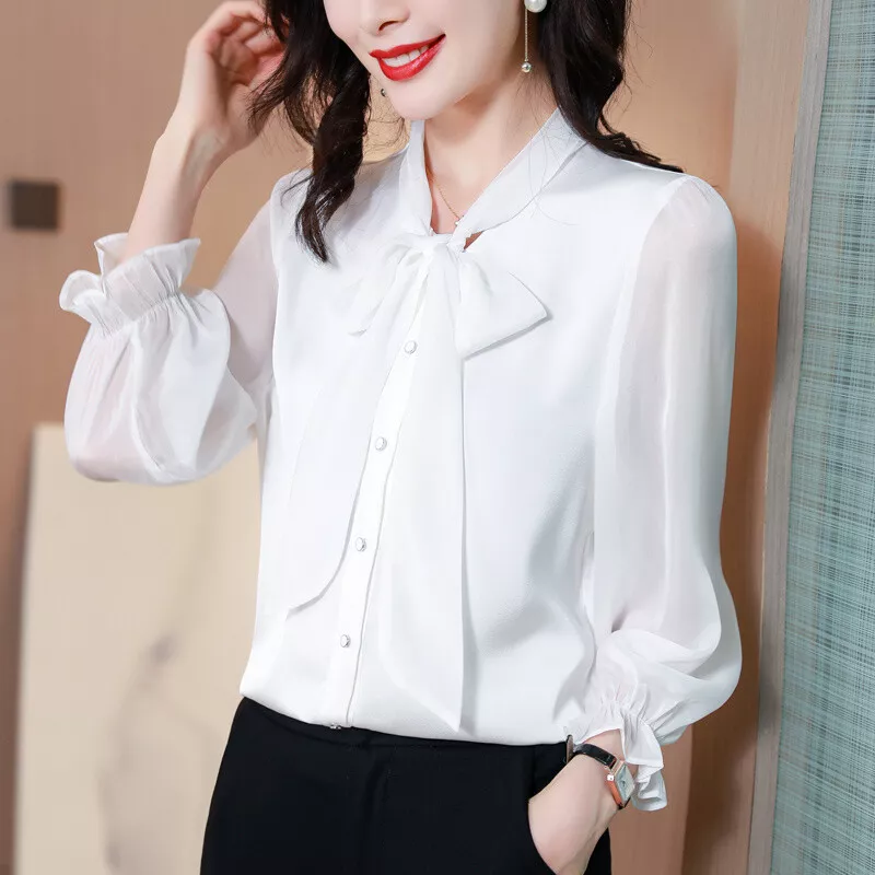 Bow tie dress shirt cheap womens