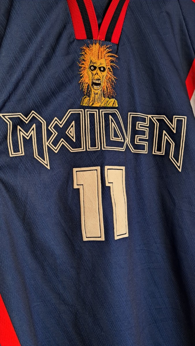 Iron Maiden Soccer Football Jersey Shirt Virtual X1 Steve Harris