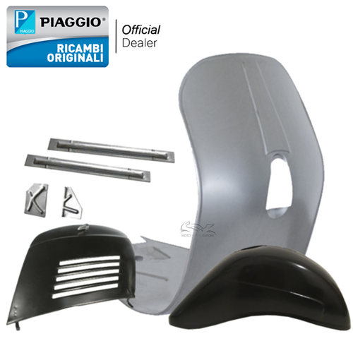 PEDANA LUNGA FONDO PER VESPA 50 SPECIAL ET3 125 PRIMAVERA IN LAMIERA RINFORZATA - Foto 10