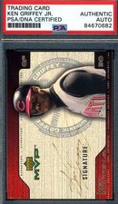 Ken Griffey Jr PSA DNA Signed 2001 Upper Deck Autograph