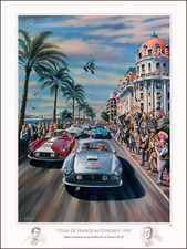 Ferrari 250 Gt Berlinetta 1959 Tour De France Nice Negresco Ltd Ed Print Ferrari 250 Gt Berlinetta 1959 Tour De France Nice Negresco Ltd Ed Print