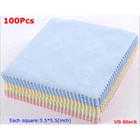 100pcs Microfiber Phone Screen Camera Glasses Cleaning Cloth Square Cleaner New