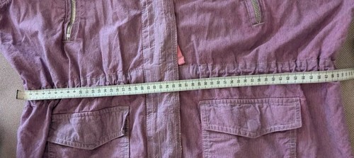 H&M L.O.G.G. Women's Utility Jacket Sz AU 12-14 Purple Pockets Removable Hood - Picture 19 of 23