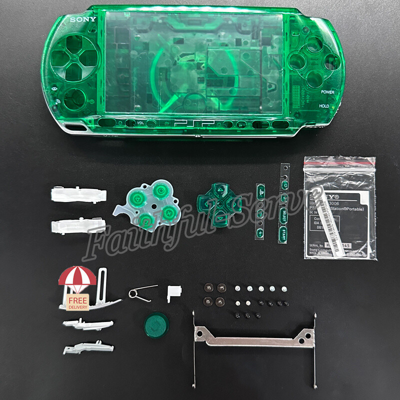 Full Housing Shell Portable Case Cover & Buttons Set For Sony PSP 