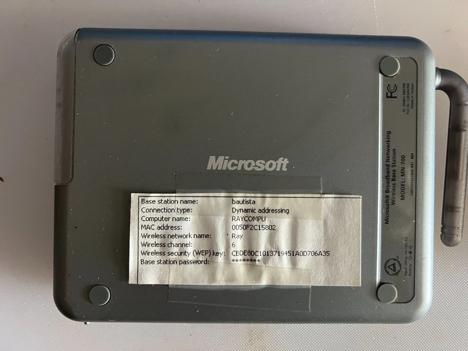 MICROSOFT WIRELESS - G BASE STATION, MN-700, USED - Image 4 of 4