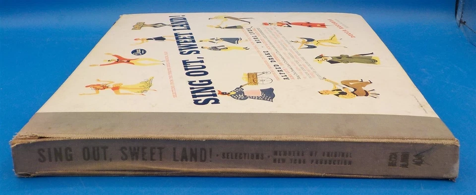 Burl Ives, Alfred Drake DECCA 6 Record Set Album Book A-404 Sing Out Sweet Land  - Image 4 of 4