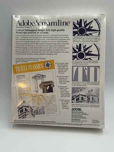 Vintage Adobe Streamline 2.0 for Mac - NEW SEALED - Picture 2 of 2