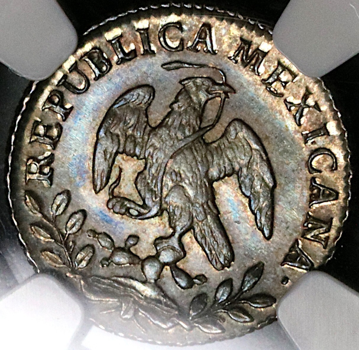 1860-Mo NGC MS 65 Mexico 1/2 Real Mint State Cap Rays Coin POP 6/2 (23013103C)