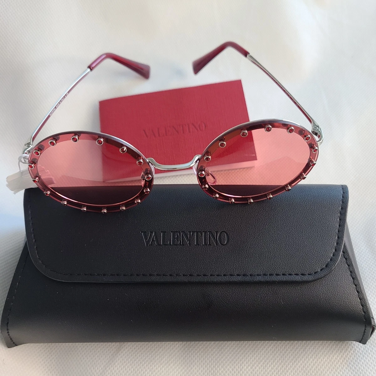 Valentino round on sale sunglasses