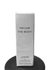 TAN-LUXE THE BODY ILLUMINATING SELF-TAN DROPS LIGHT/MEDIUM 1.01oz New Sealed Box
