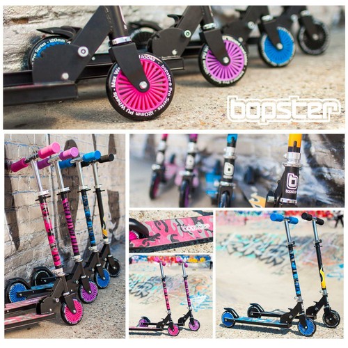 Scooter para niños niños niñas plegable 2 ruedas niños calle empuje patada scooter nuevo - Imagen 8 de 57