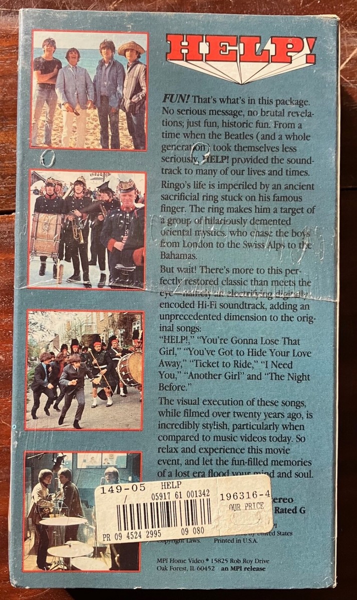 The Beatles - Help (VHS, 1990) for sale online | eBay