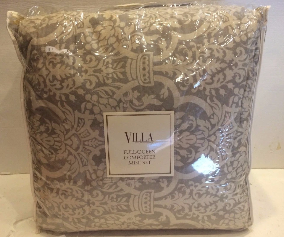 VILLA DELAMONT FULL/QUEEN COMFORTER MINI SET w/ 2 standard shams BRAND NEW! - Image 3 of 4
