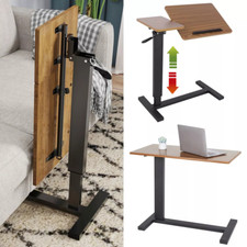 Laptoptisch höhenverstellbar Beistelltisch mobil Betttisch Pflegetisch Vintage