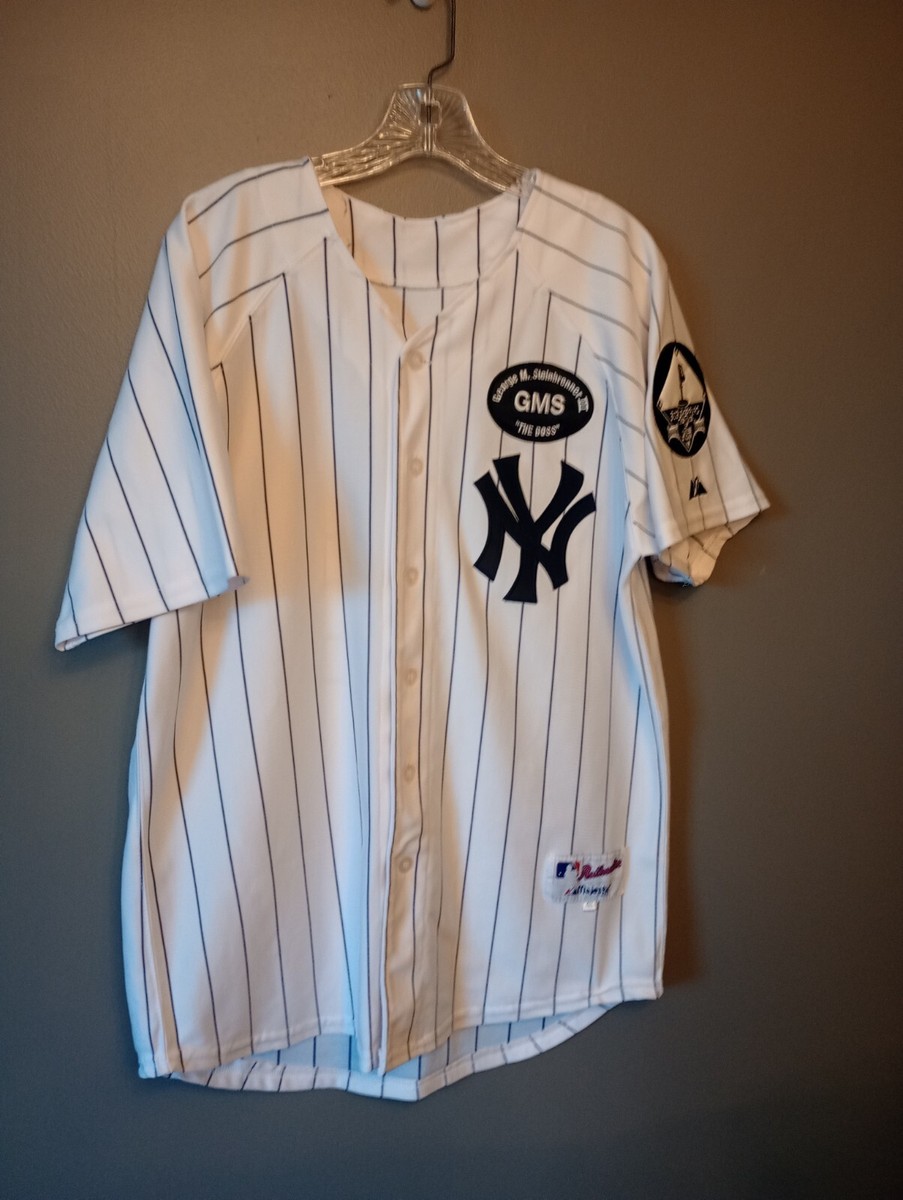 NY Yankees ジャージ Mサイズ Majestic NY Yankee Alex Rodriguez Bob Sheppard GMS Patches